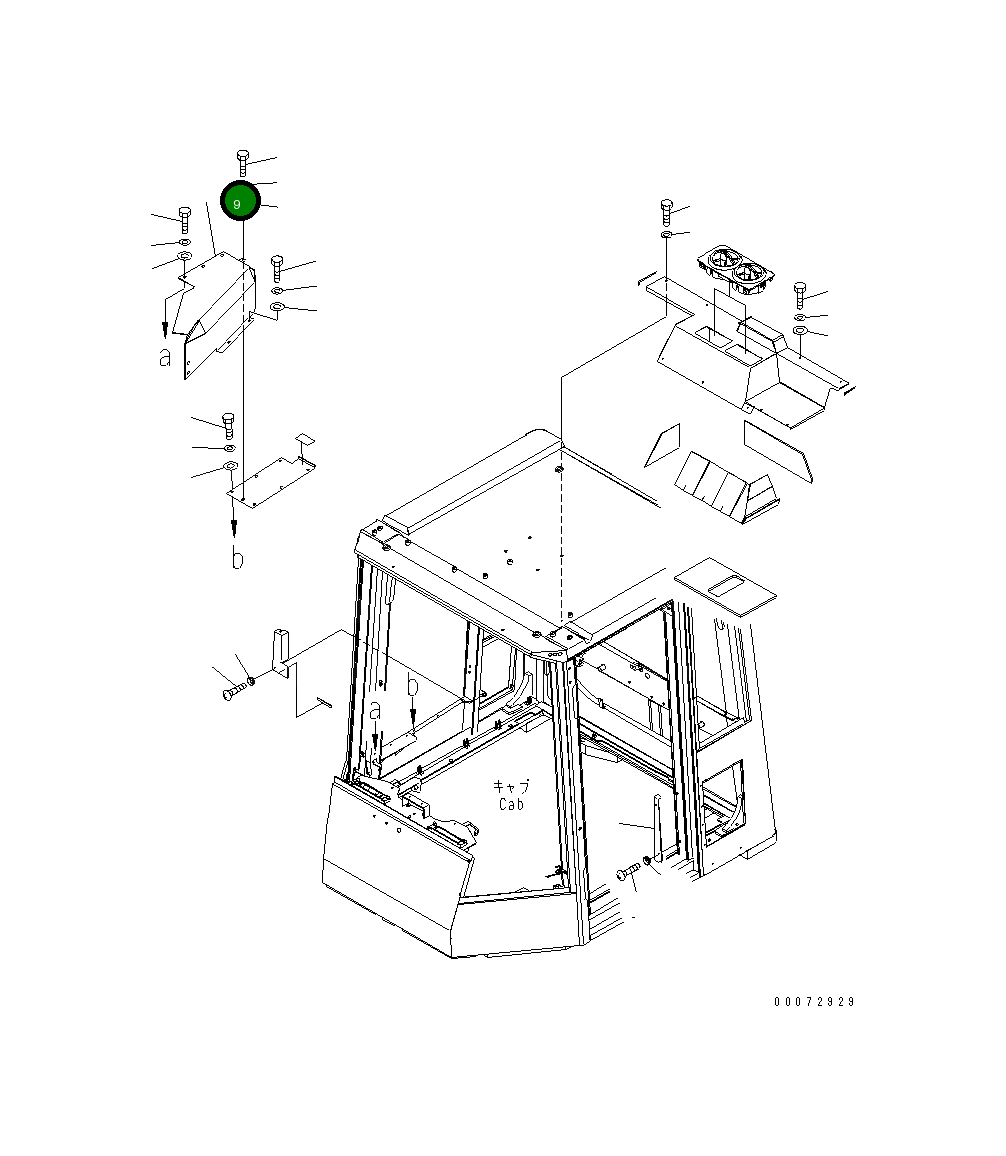 Крышка 426-56-31563 Komatsu