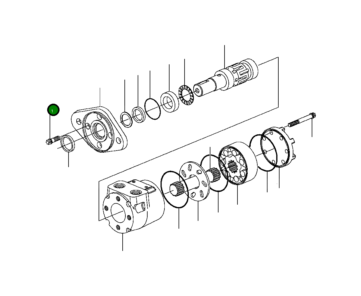 Болт 1434 953 H1  Komatsu