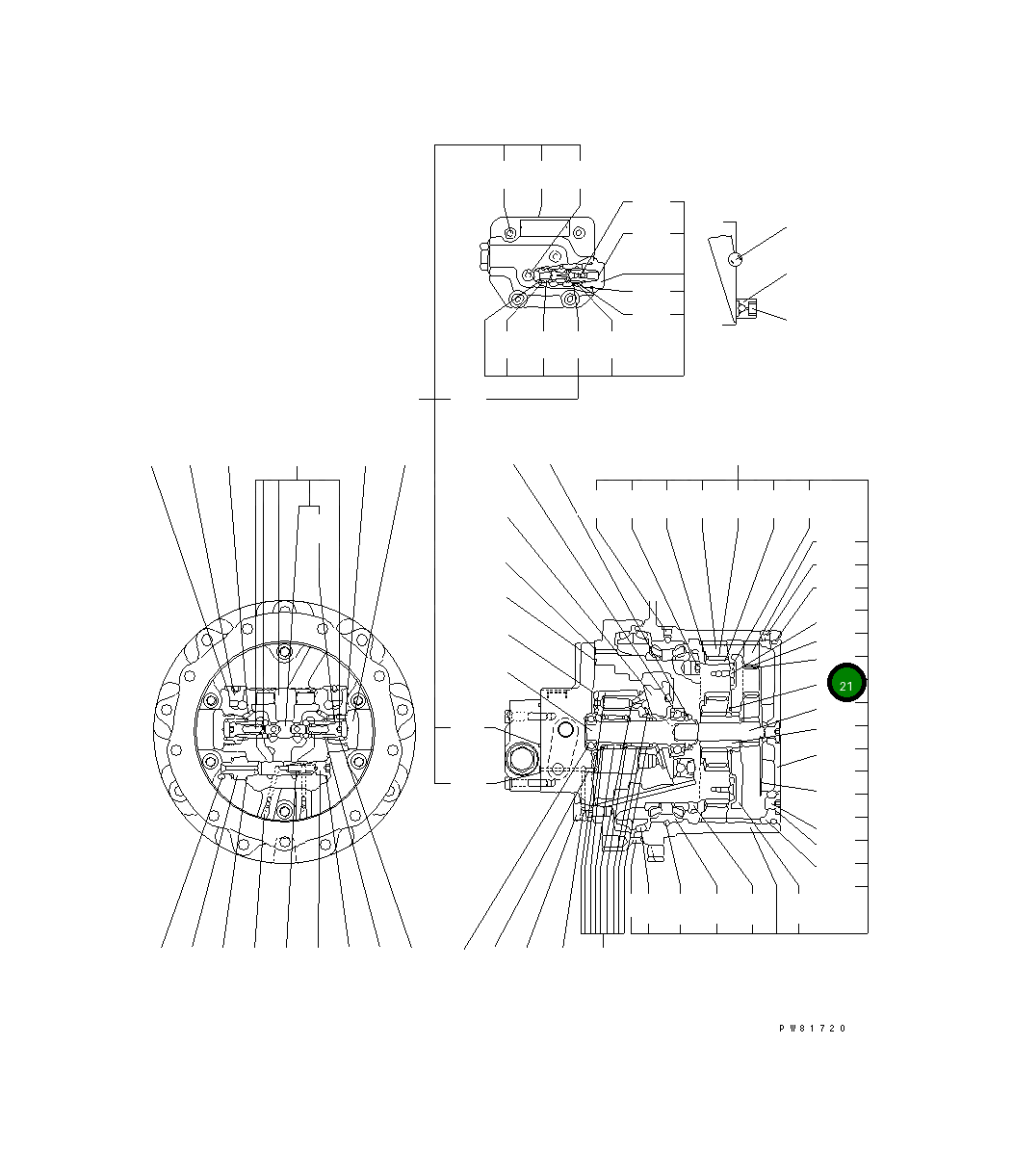 Кольцо YM172147-70090 Komatsu