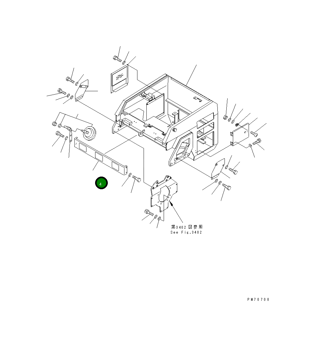 Крышка 266-10-66310 Komatsu