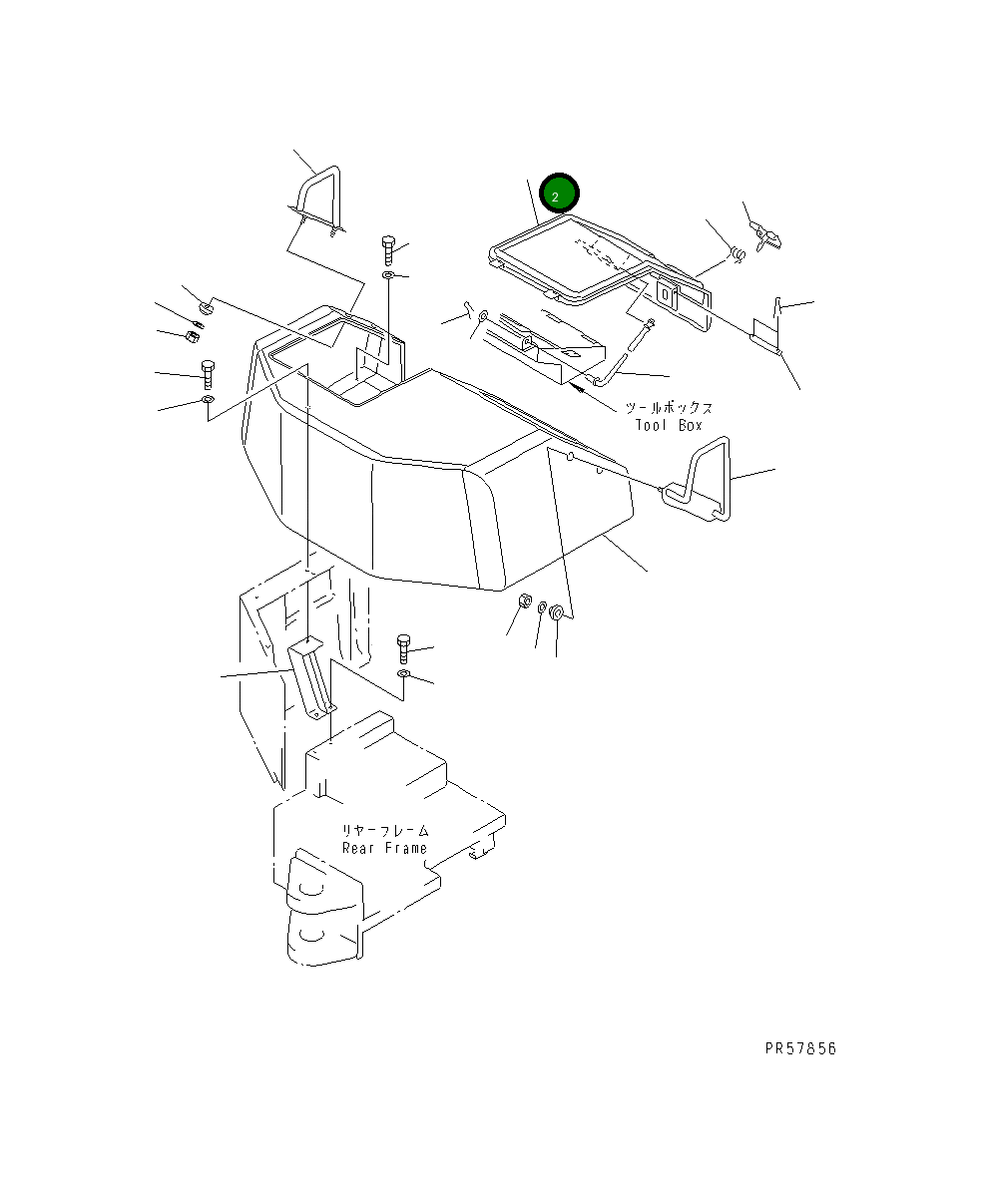 Крышка 26A-54-14622 Komatsu