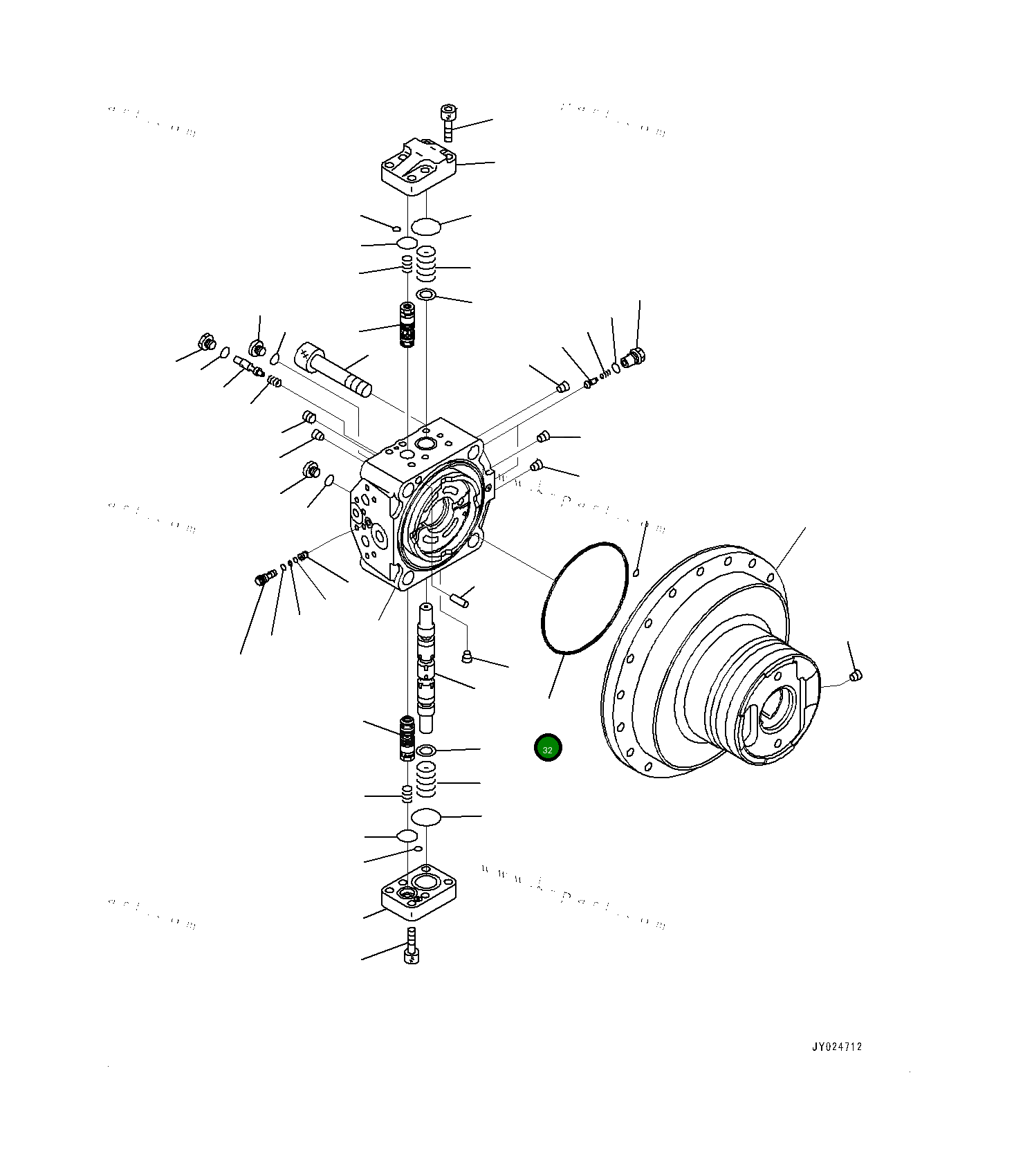 Кольцо уплотнительное (O-Ring) 7088F31610  Komatsu