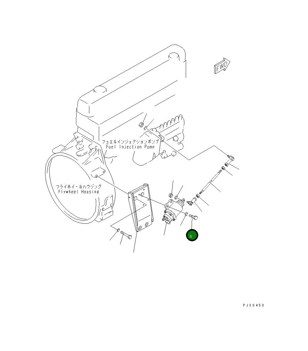 Болт 01010-30620 Komatsu