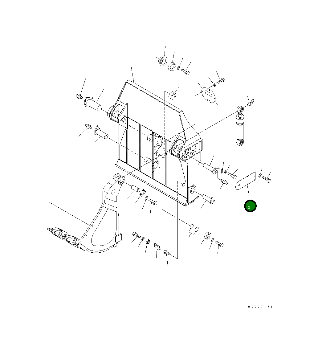 Крышка 21N-72-35250 Komatsu