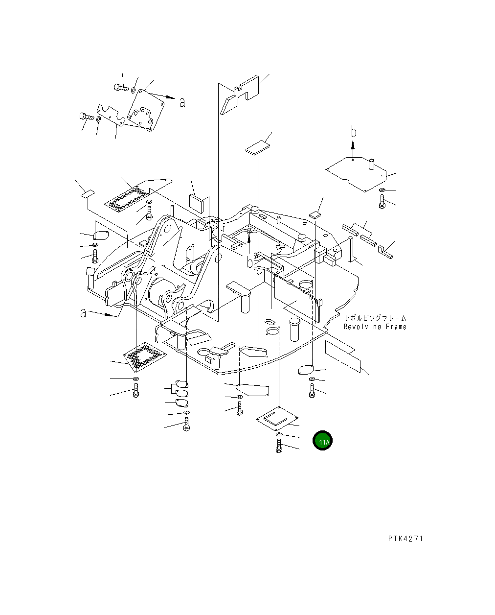 Крышка 21Y-46-17410 Komatsu
