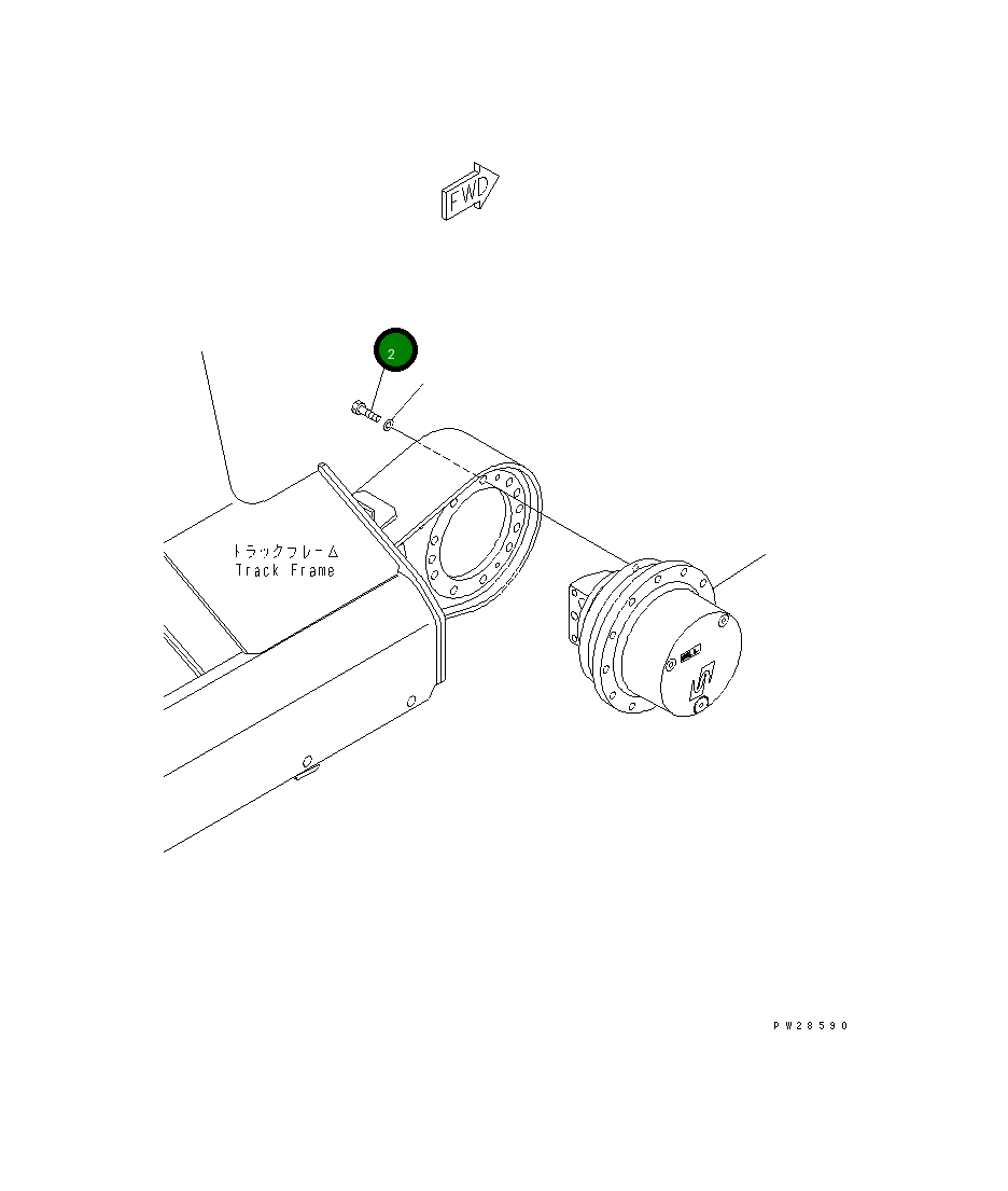 Болт 01010-81445 Komatsu