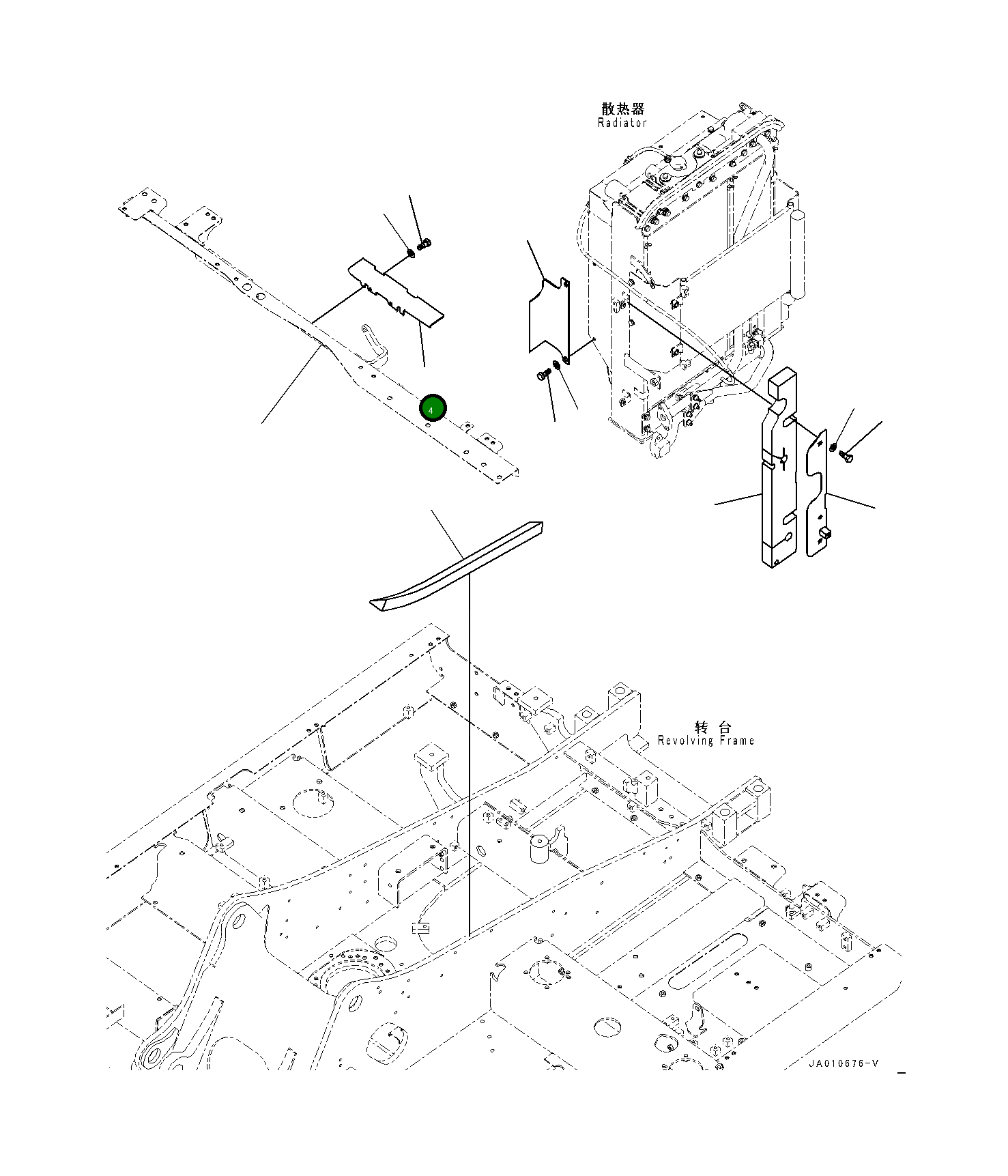 Крышка 203-54-12551 Komatsu