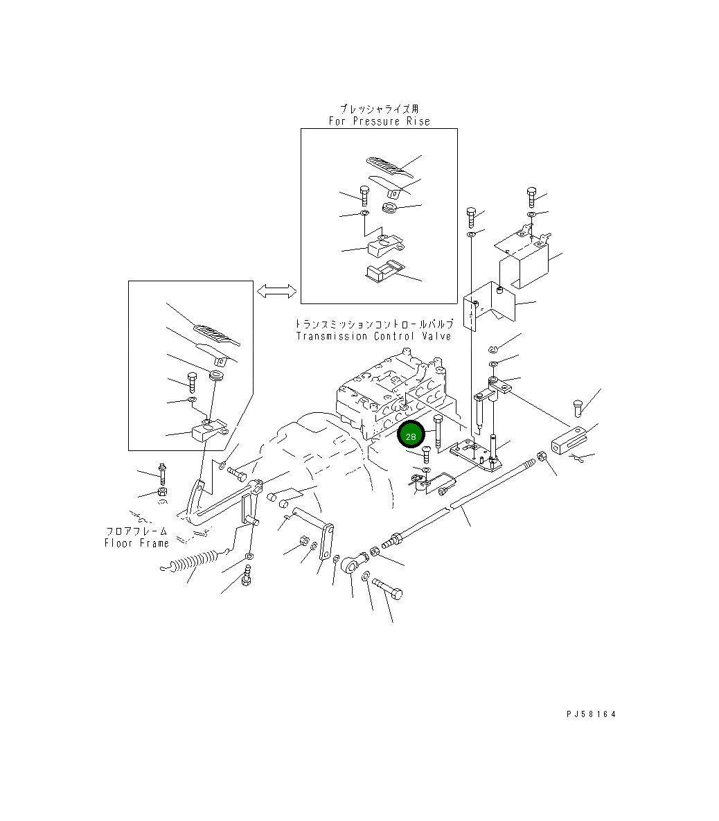 Болт 01011-51090  Komatsu