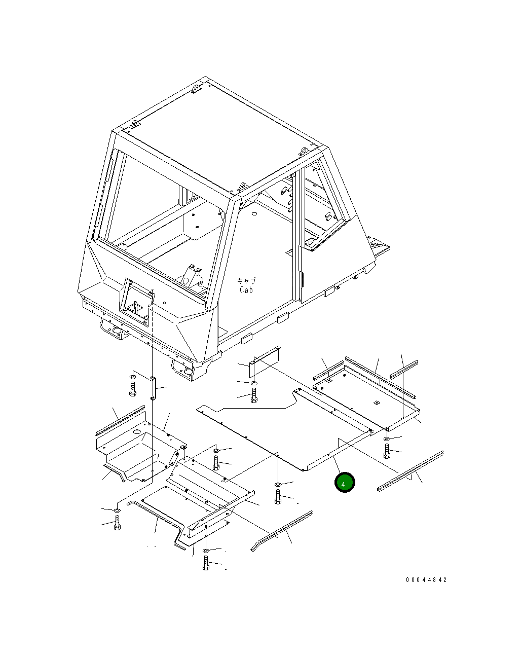 Крышка 569-54-89131 Komatsu