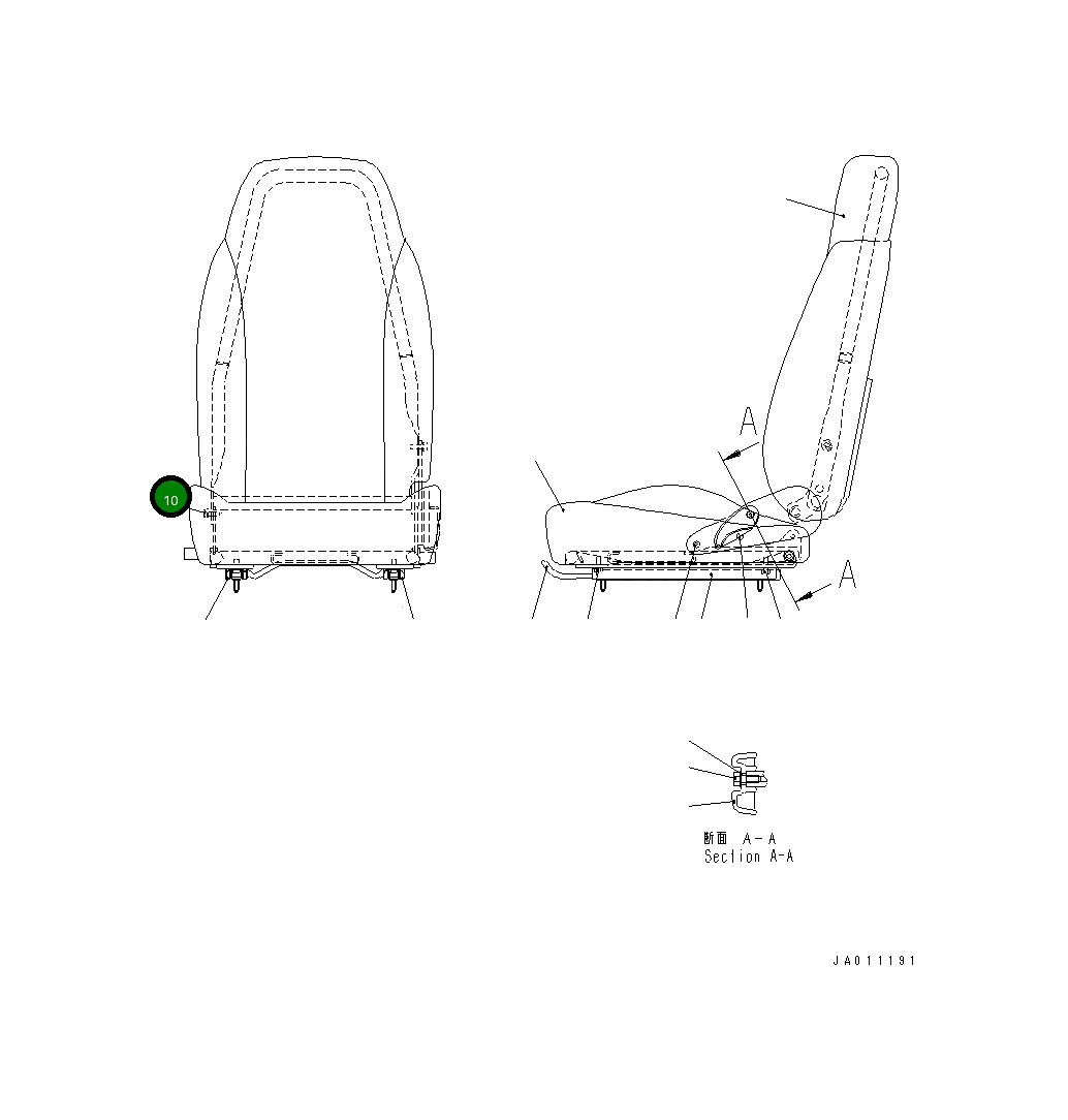 Болт GRS59900560A  Komatsu