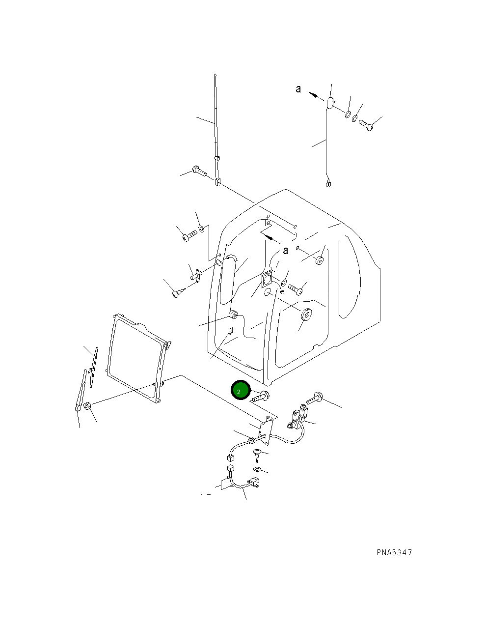 Болт 01435-40825 Komatsu