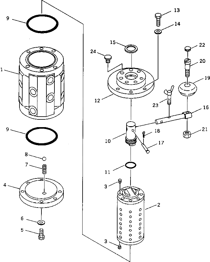 Болт 22W-40-11330  Komatsu