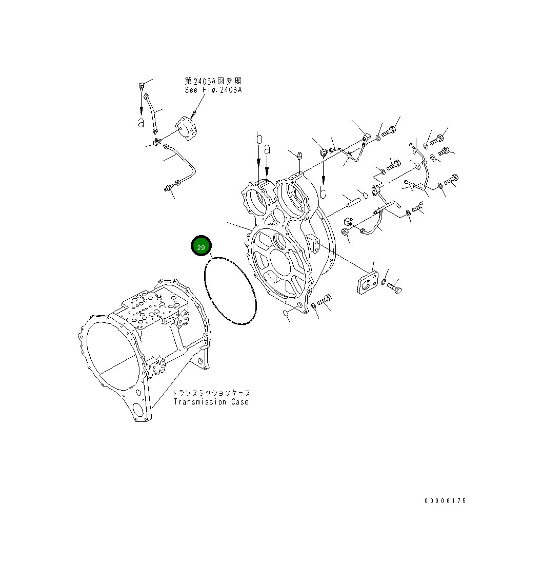 Кольцо уплотнительное (O-Ring) 07000-15445 Komatsu