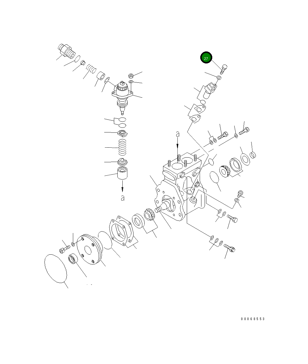 Болт ND90107-06161 Komatsu