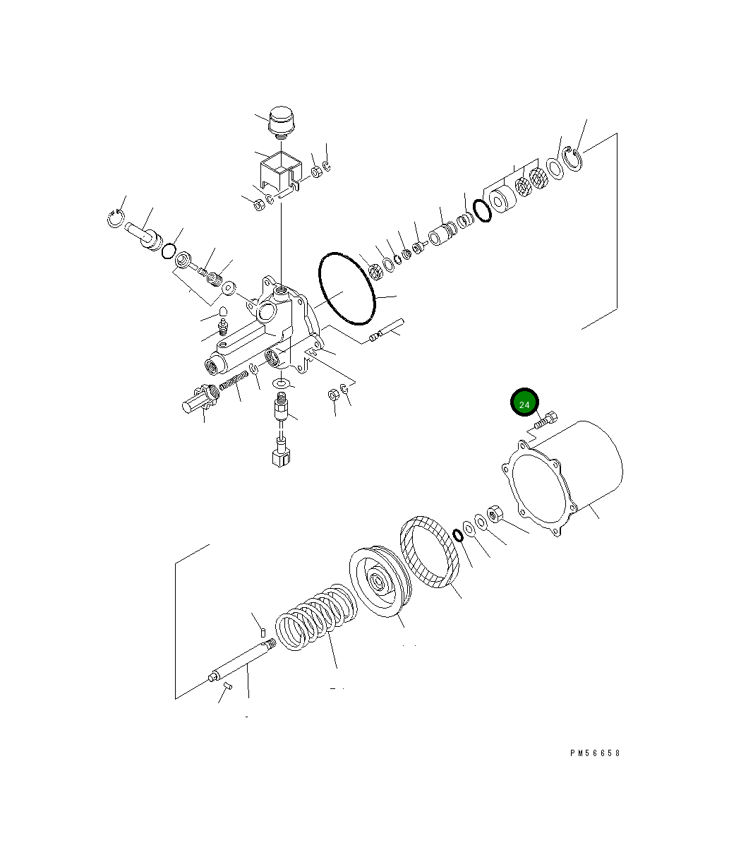 Болт 23F-44-12570 Komatsu
