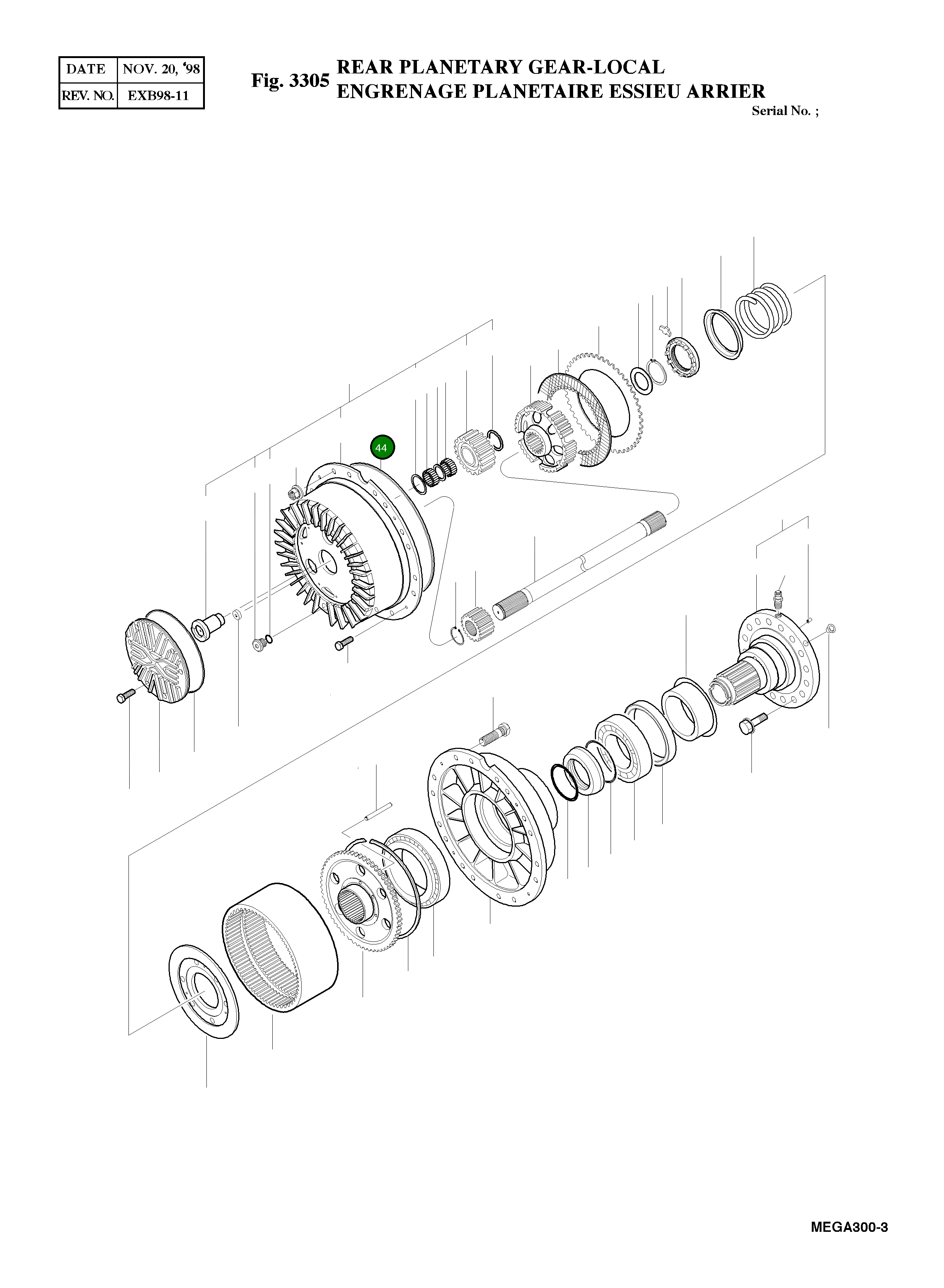 Кольцо уплотнительное (O-Ring) 4180-7127 Komatsu