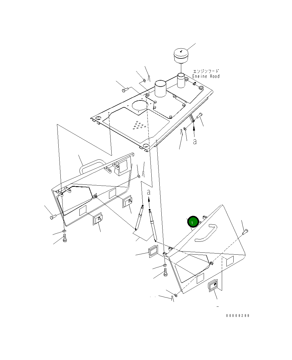 Крышка 14X-54-33720 Komatsu