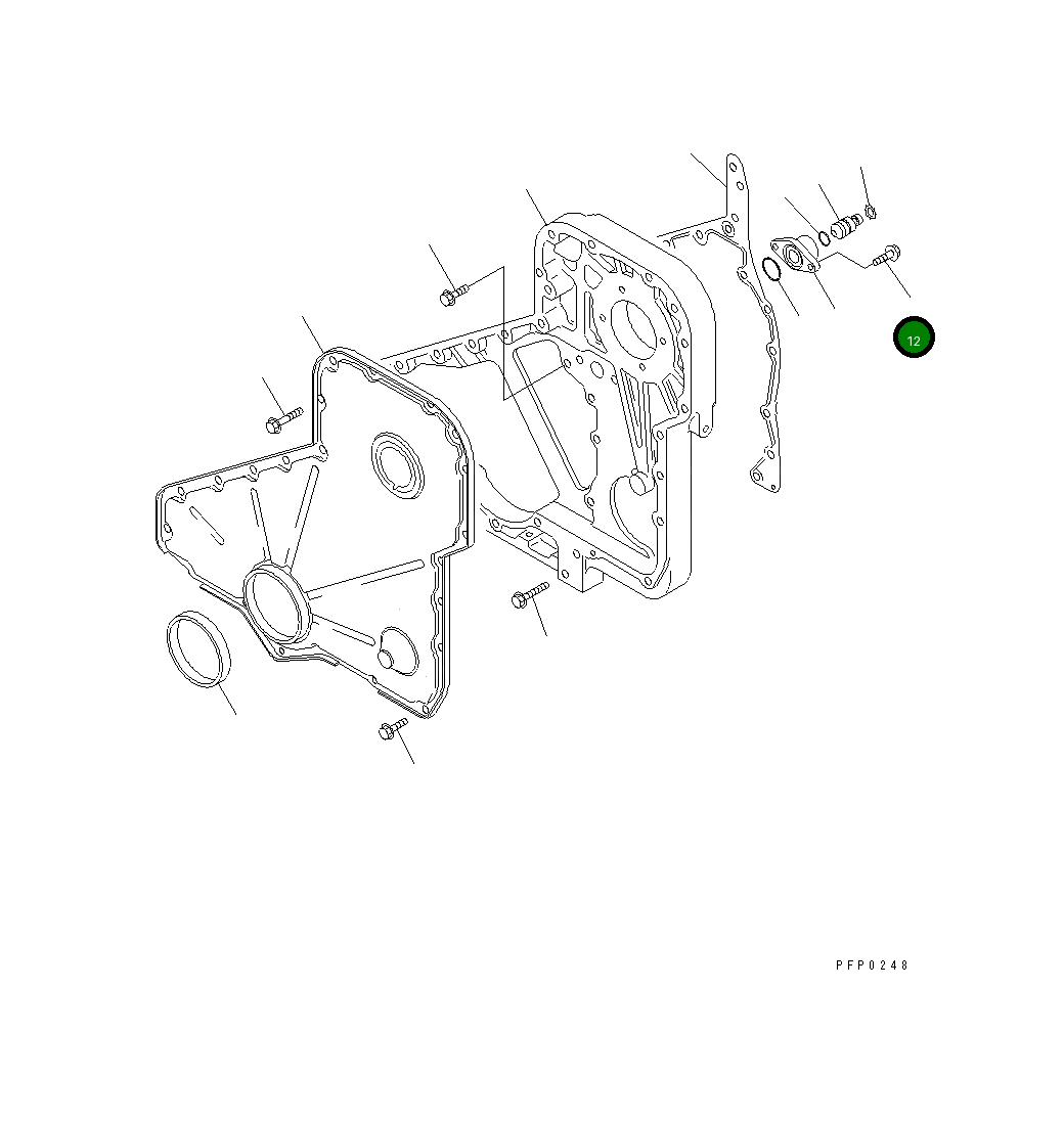Болт 1240383H1 Komatsu