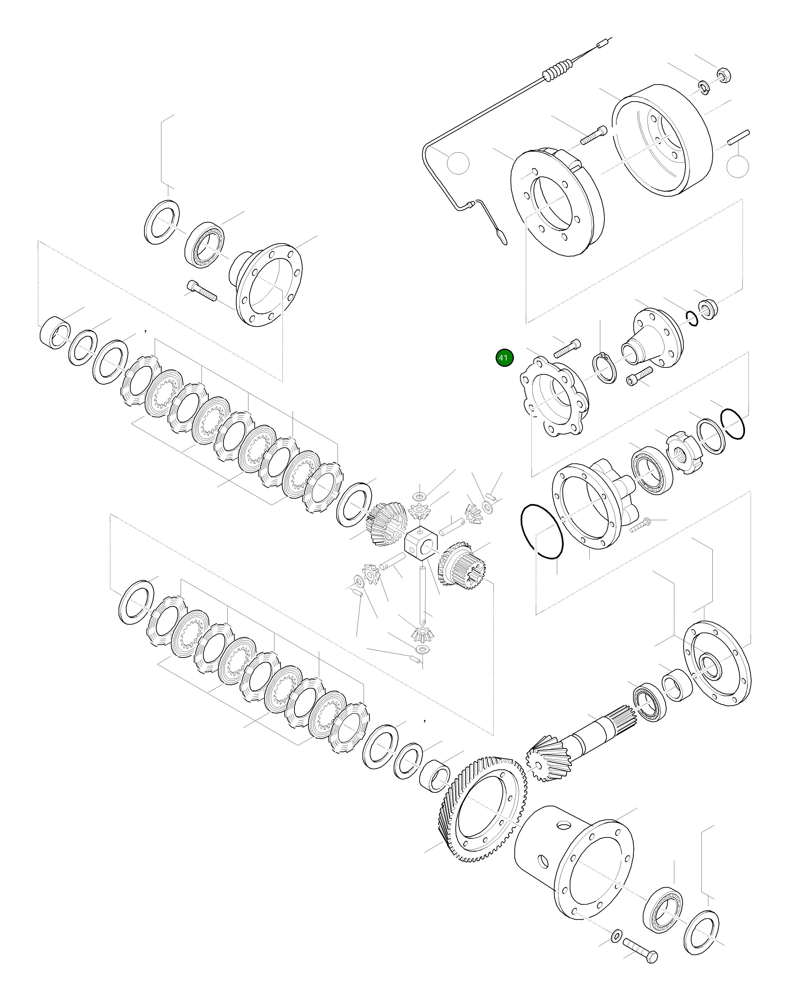 Крышка 42T-22-H0P13 Komatsu