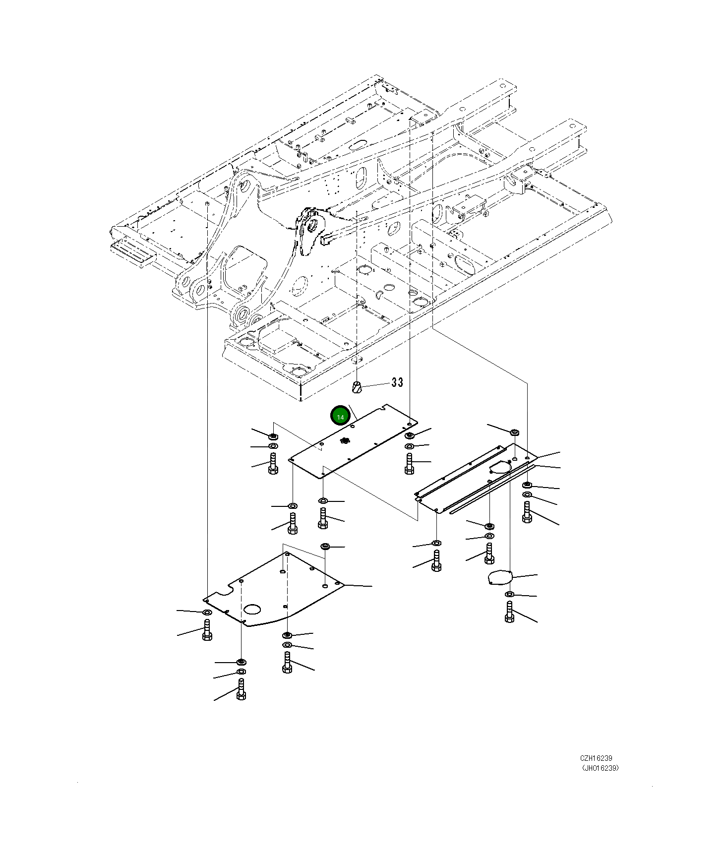 Крышка 208-54-76281 Komatsu