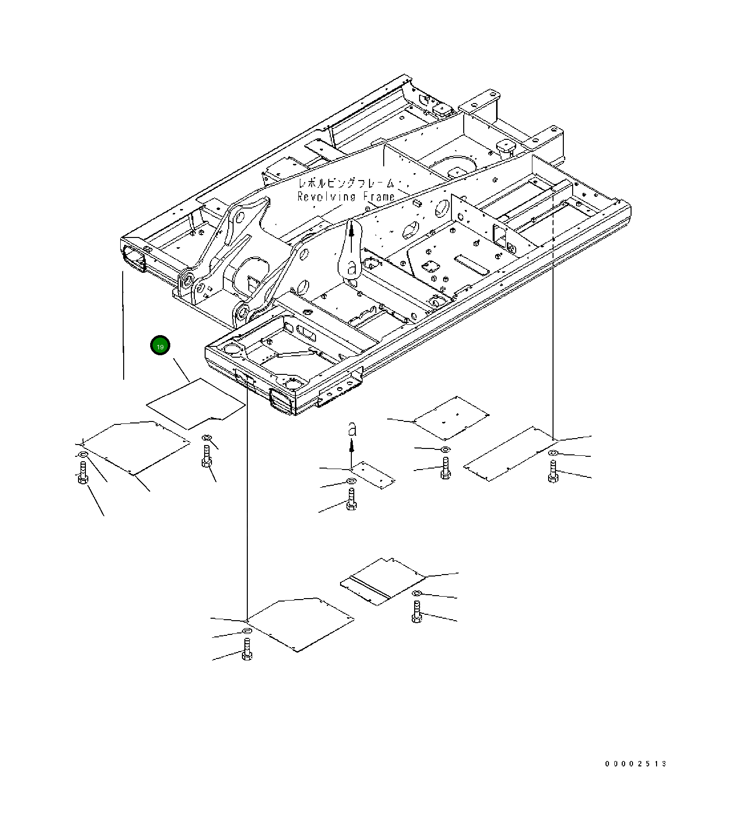 Крышка 20K-54-KA540 Komatsu
