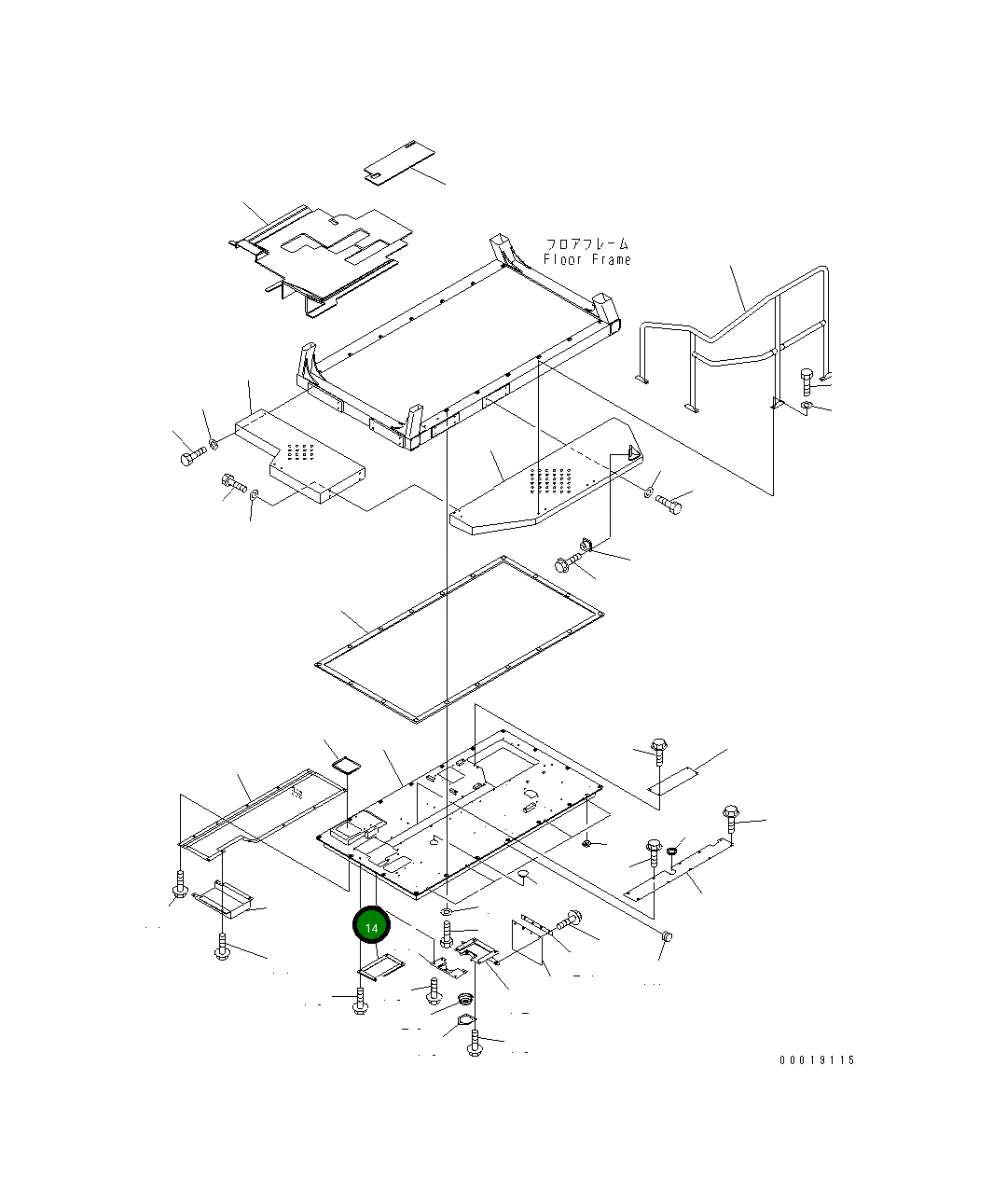 Крышка 567-54-71581 Komatsu