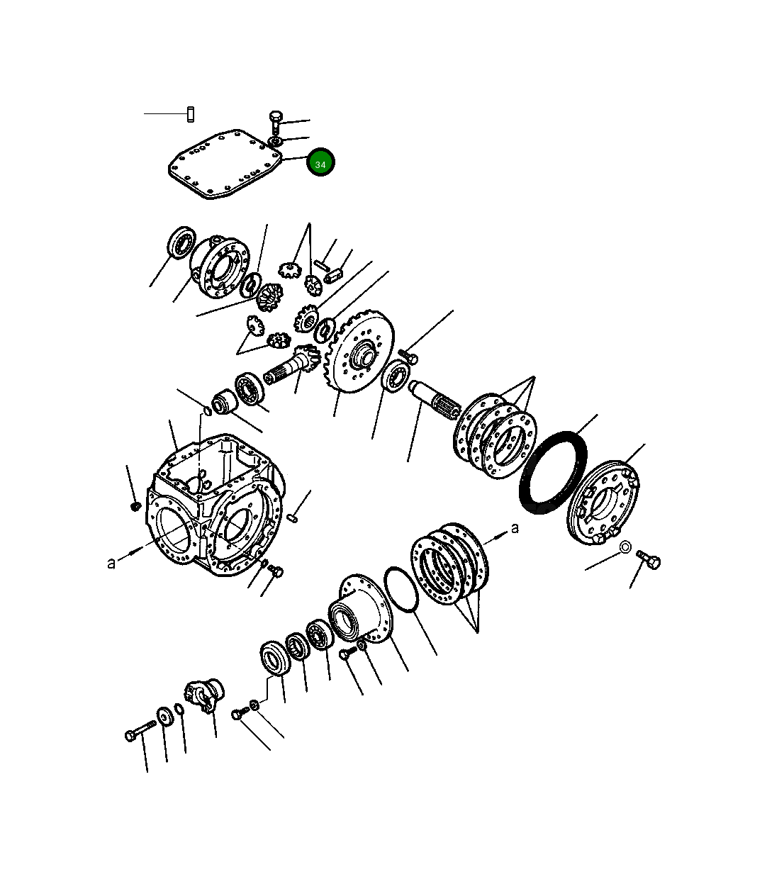 Крышка 1300 251 H1 Komatsu