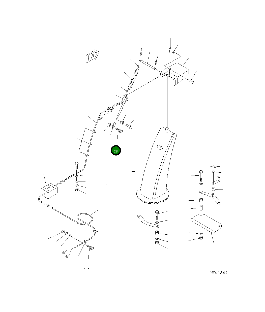 Болт TA01110825 Komatsu