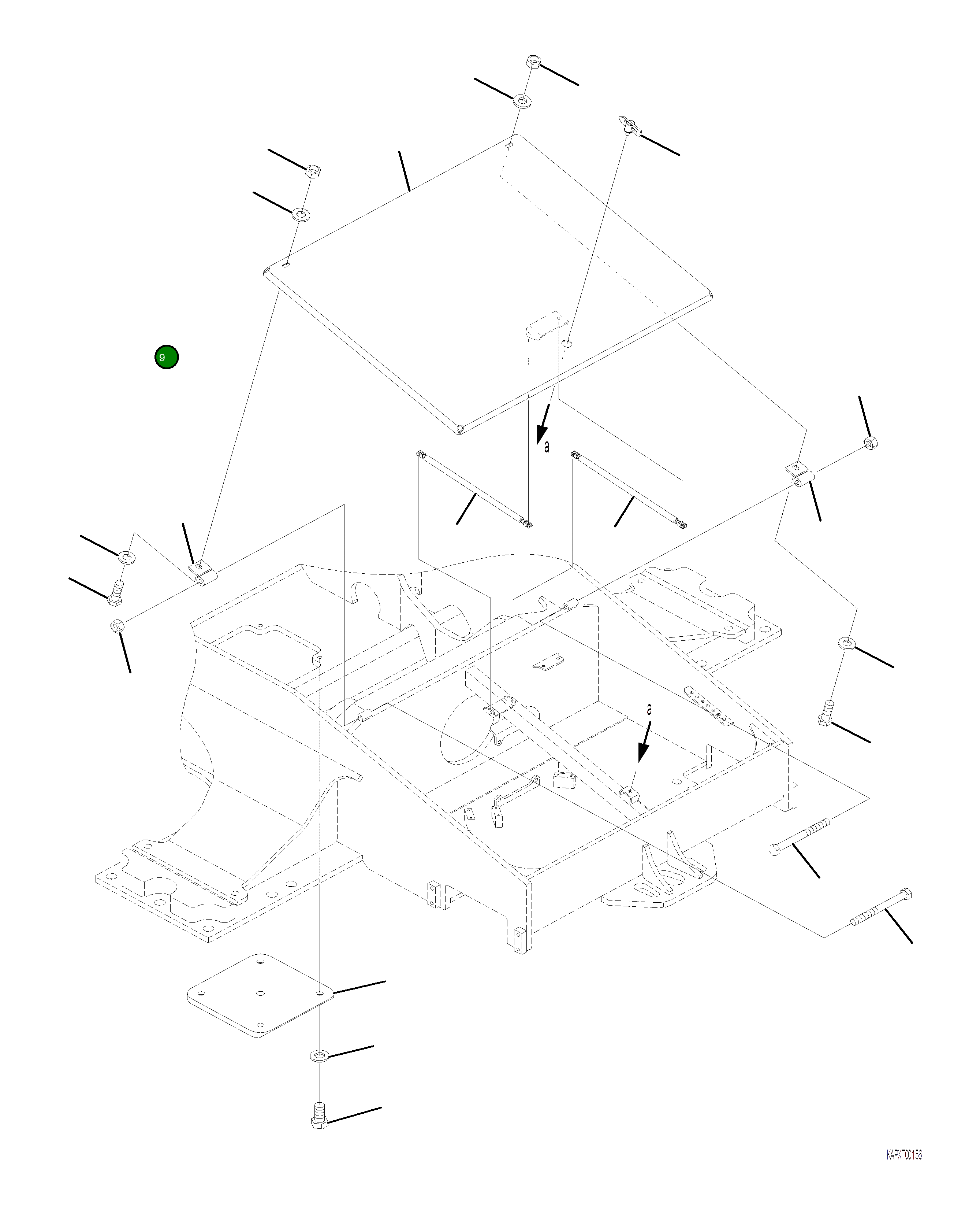 Крышка 4A1-30-23470 Komatsu