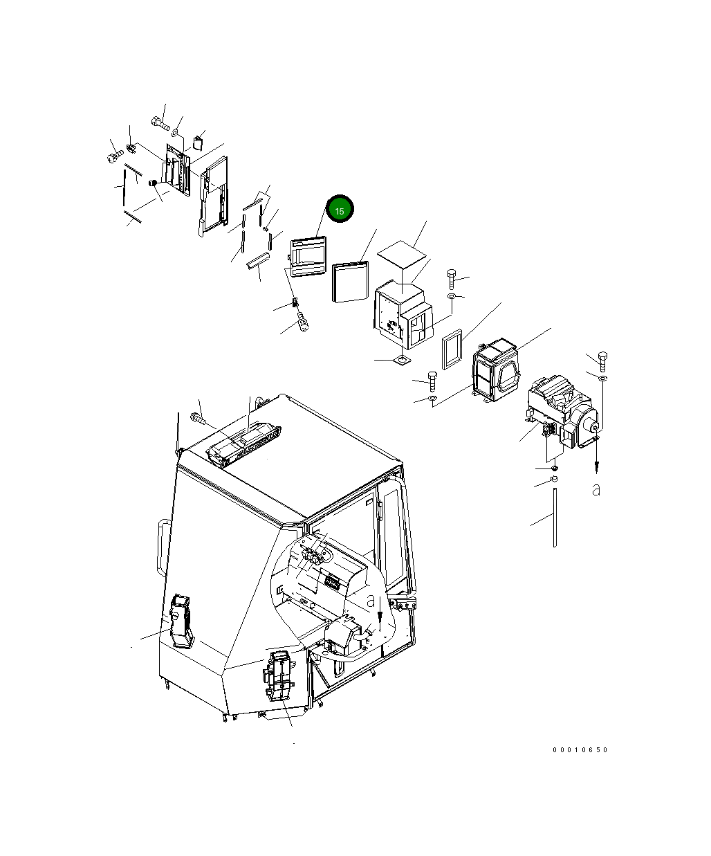 Крышка 418-07-33474 Komatsu