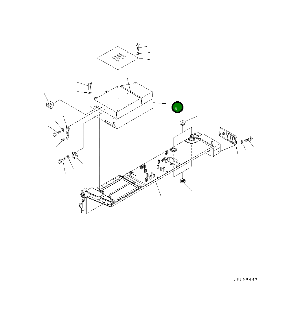 Крышка 195-54-82231 Komatsu