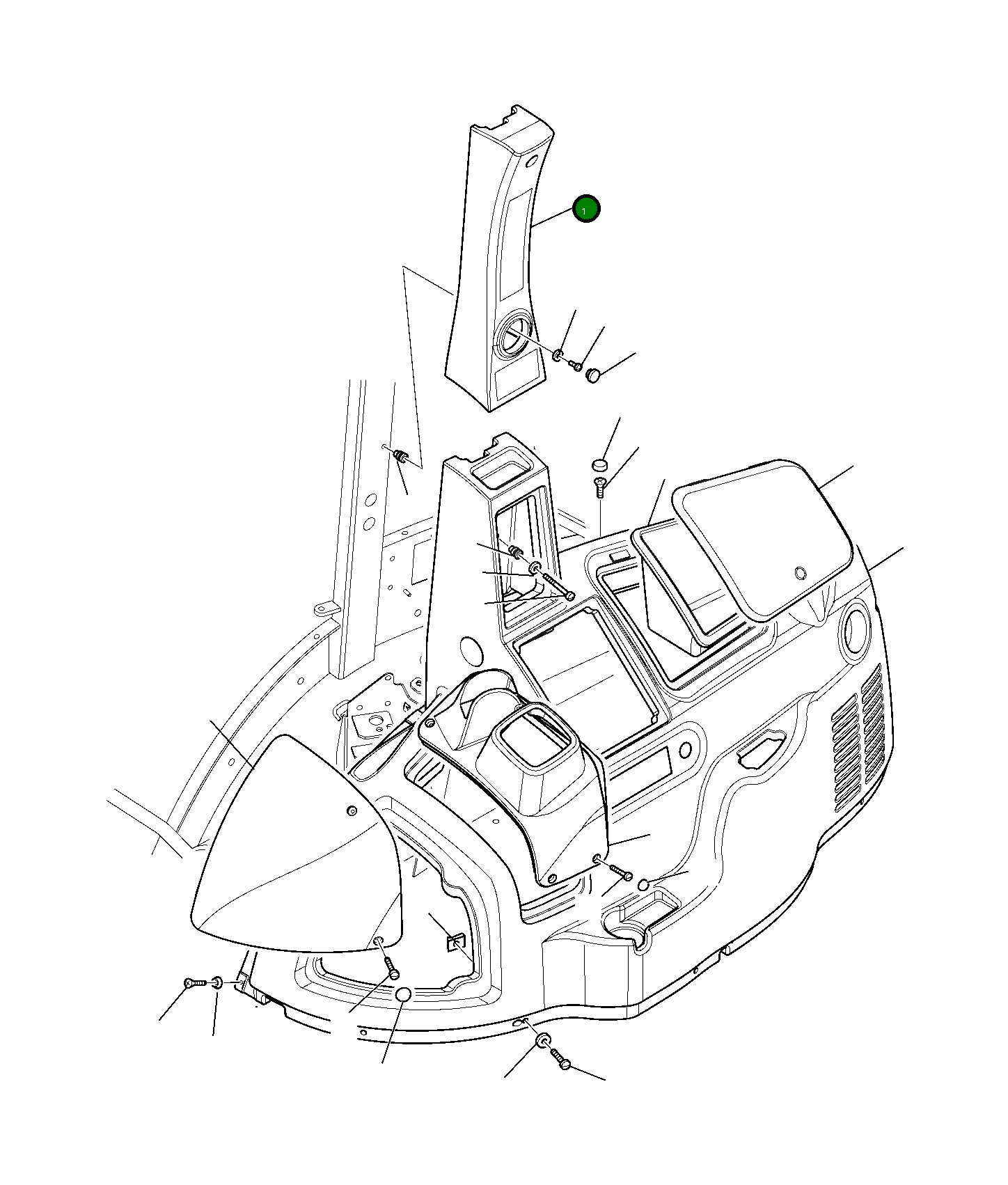 Крышка 42N-54-17760  Komatsu
