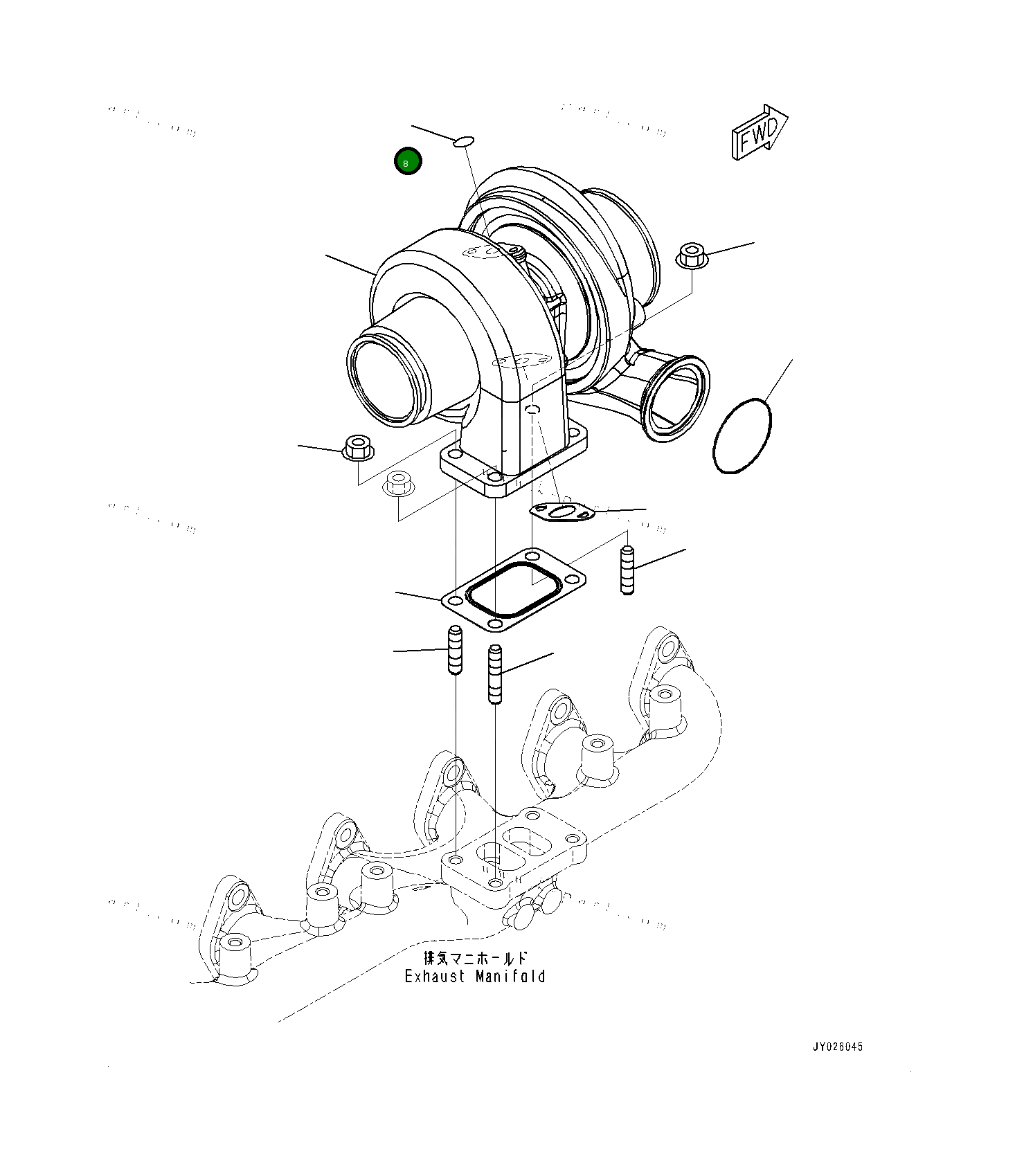 Кольцо уплотнительное (O-Ring) 6736518710 Komatsu