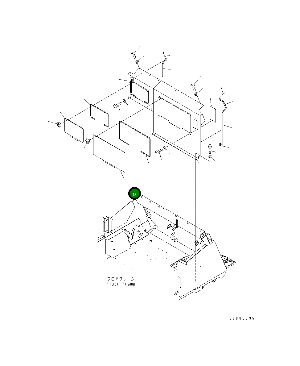 Крышка 561-06-86151  Komatsu