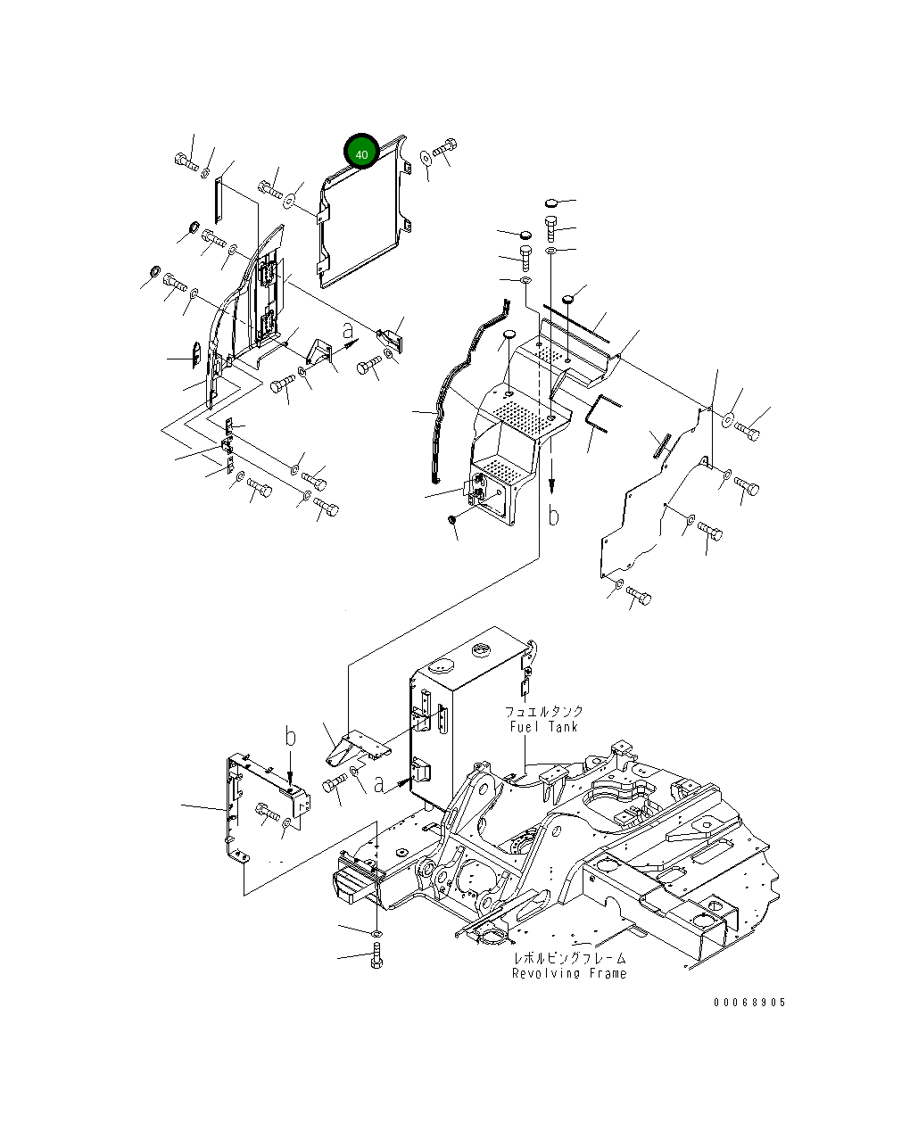 Крышка 22B-54-22212 Komatsu