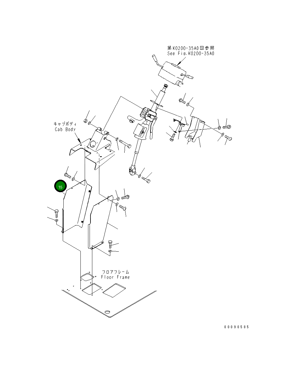 Крышка 561-40-83381 Komatsu