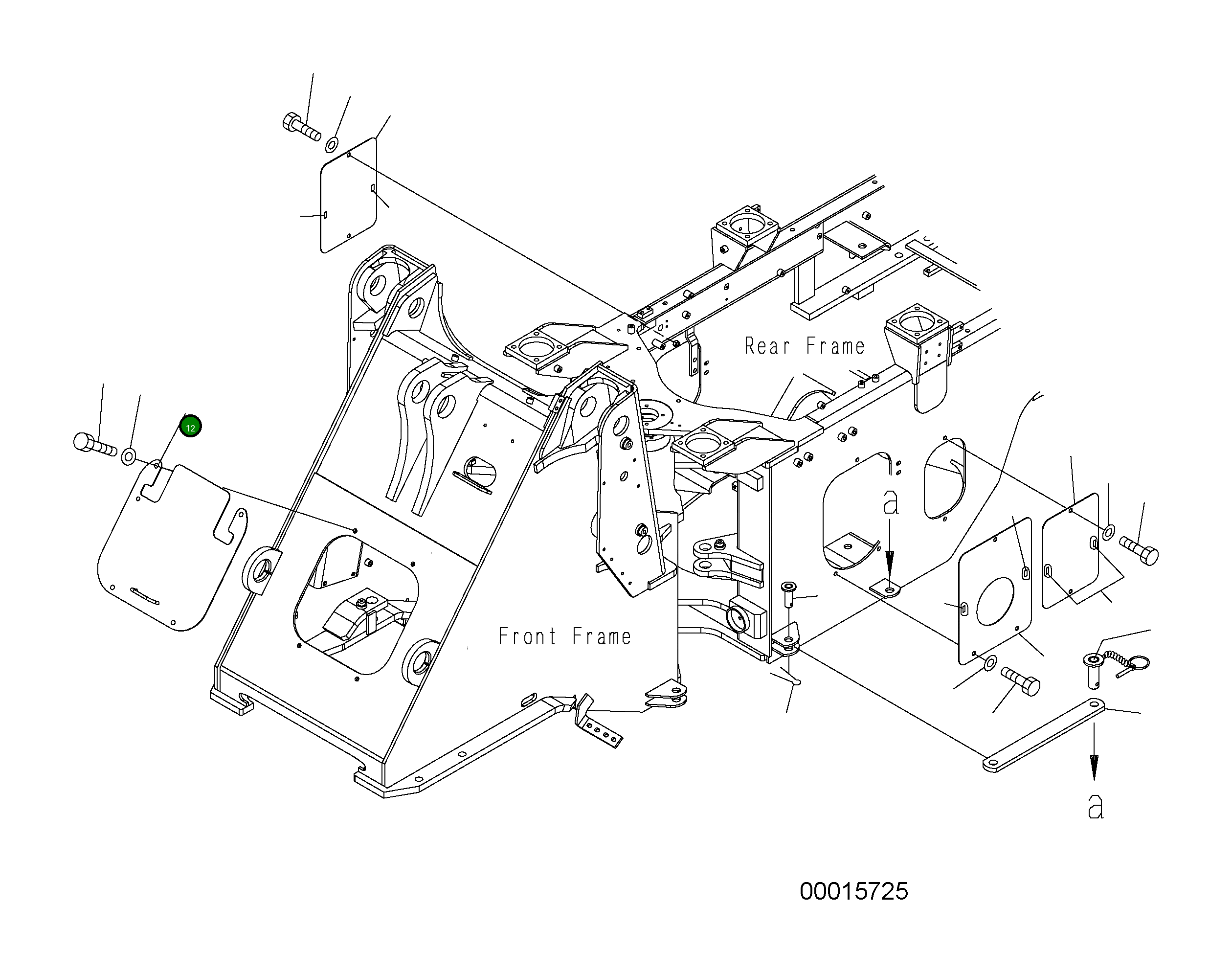 Крышка 418-877-3350 Komatsu