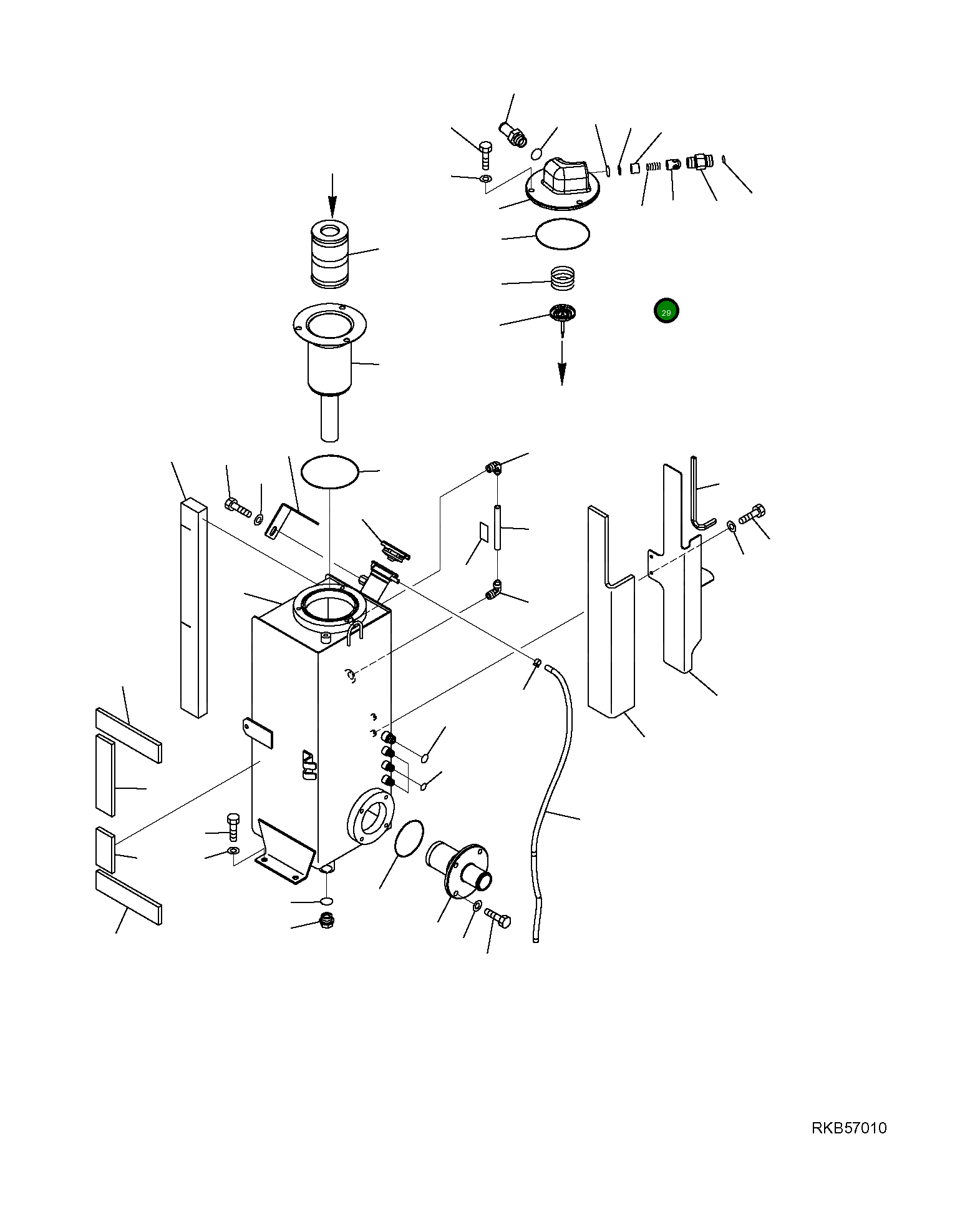 Кольцо уплотнительное (O-Ring) 21D-09-69740 Komatsu