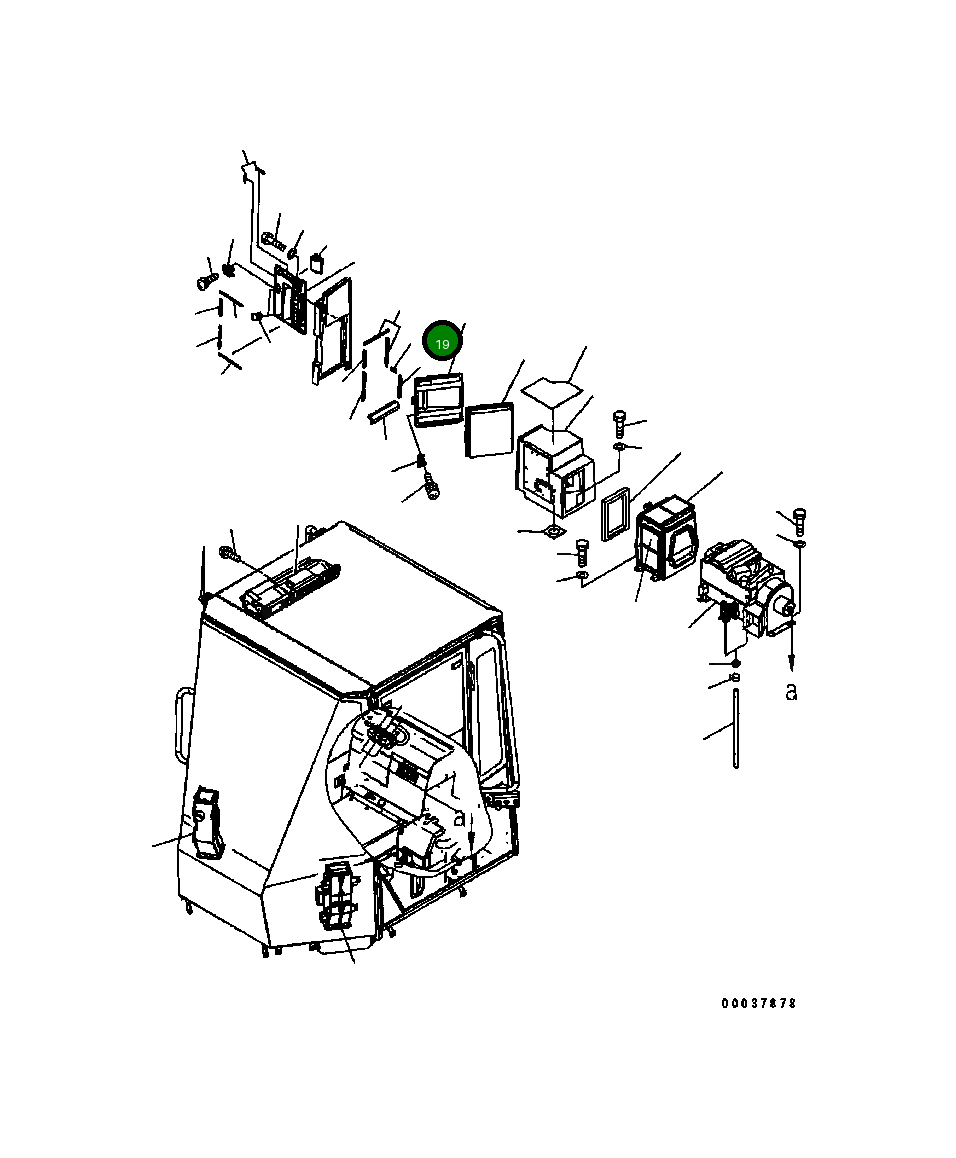 Крышка 418-926-B640 Komatsu