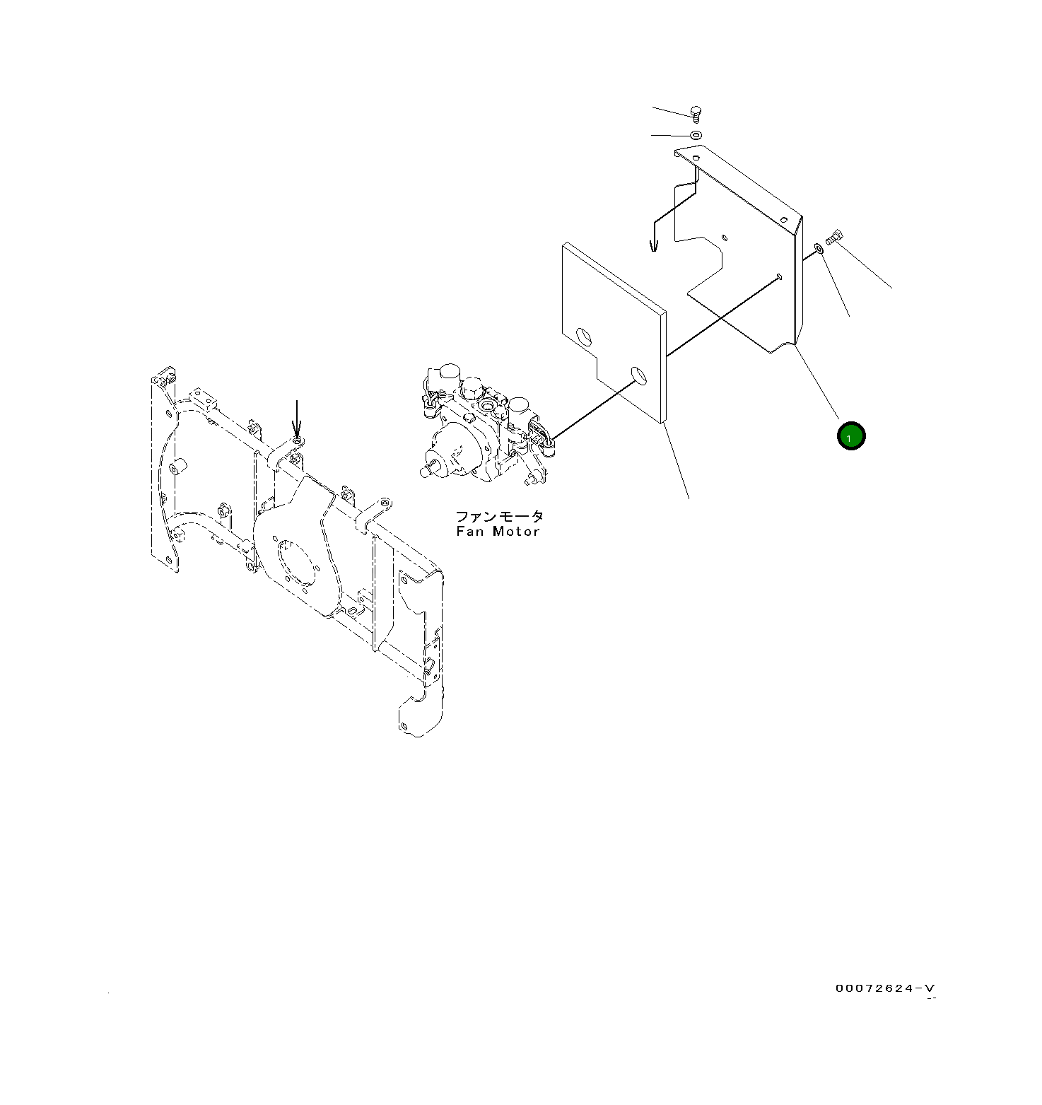 Крышка 419-03-48935 Komatsu
