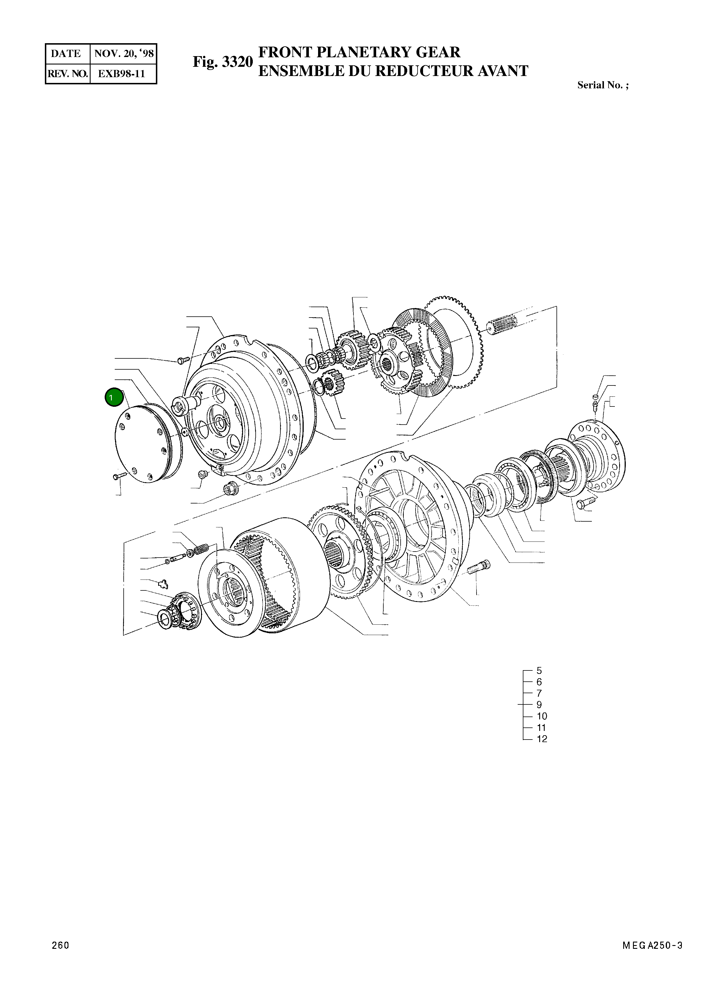 Крышка 3147213  Komatsu