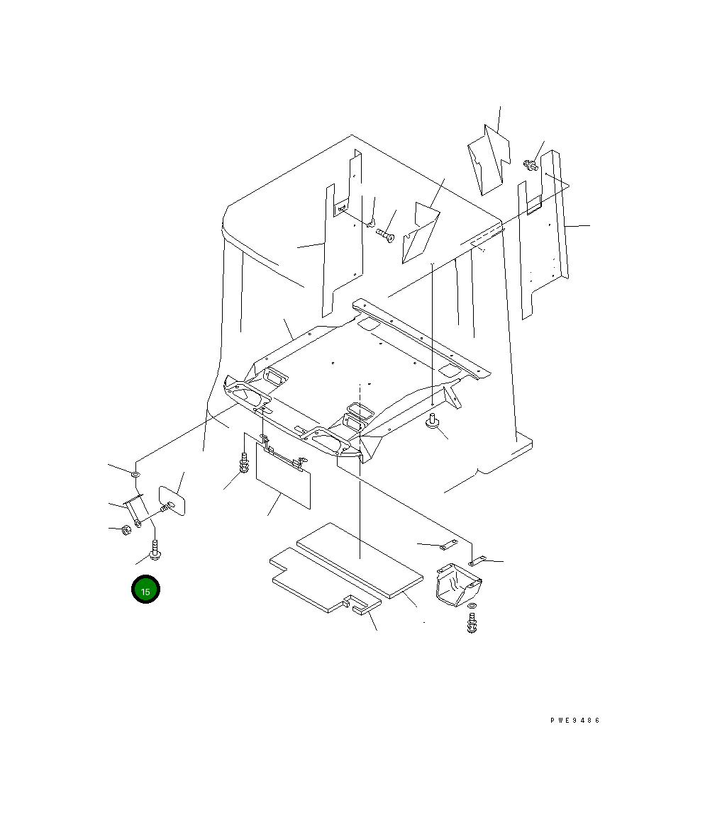 Болт 363-06-35410 Komatsu