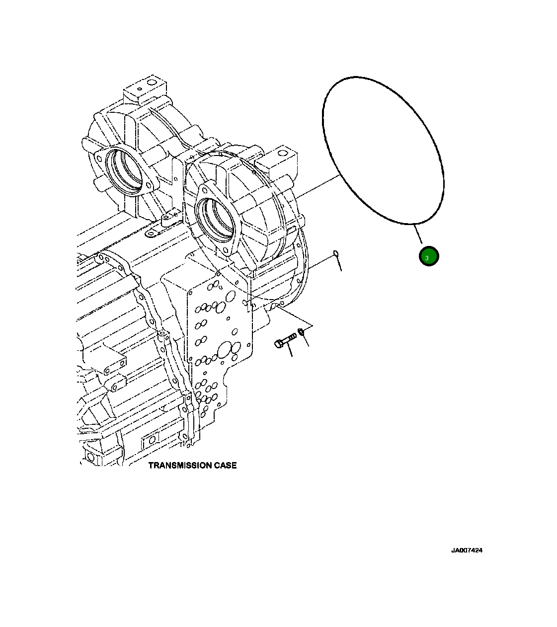 Кольцо уплотнительное (O-Ring) 423-62-51460 Komatsu