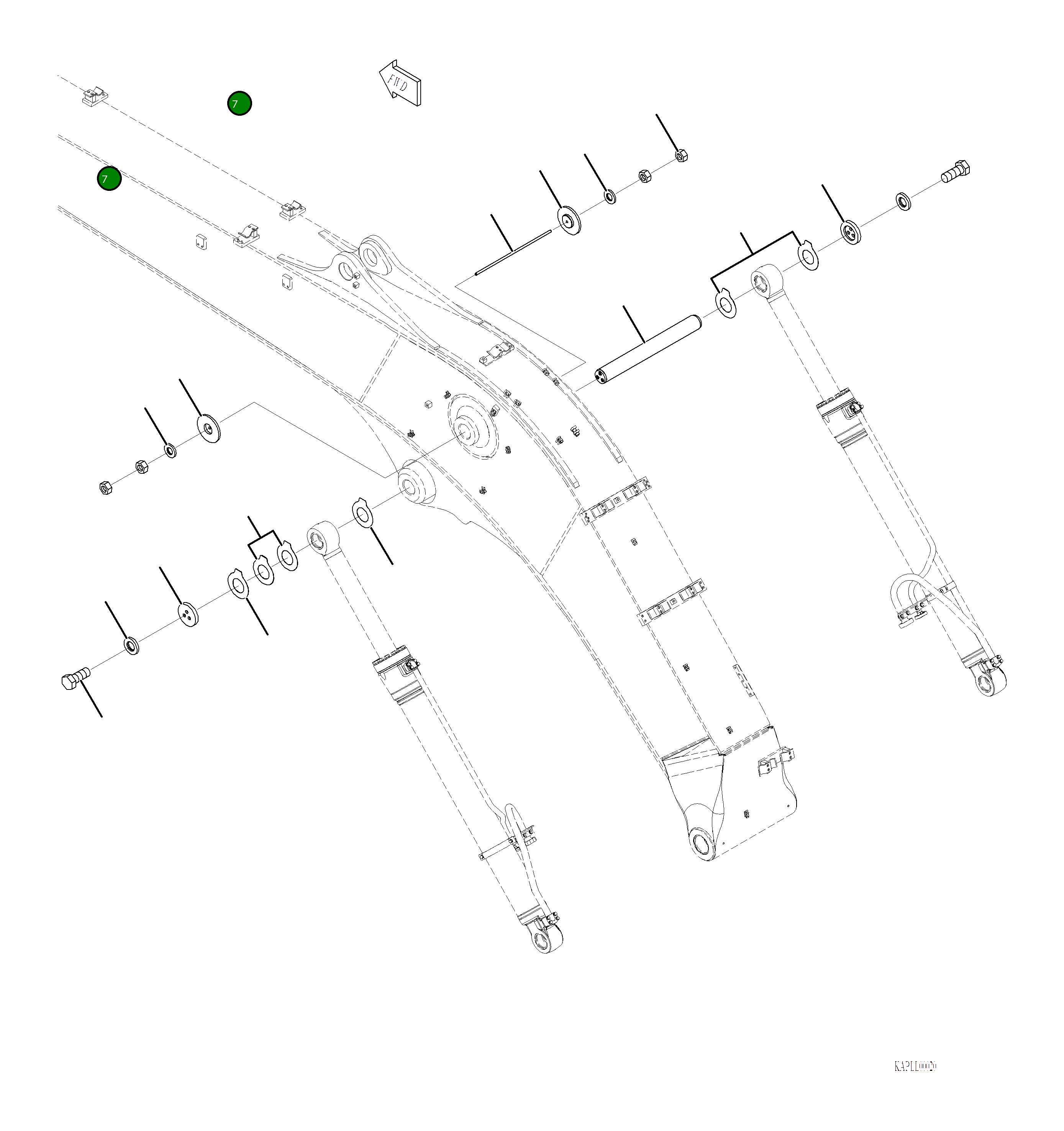 Крышка 2A6-958-A210 Komatsu