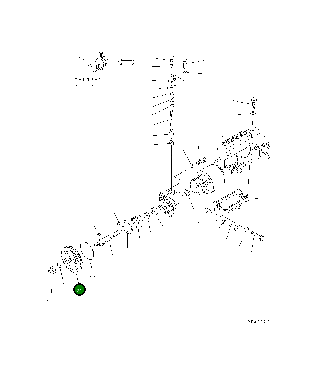 Крышка 6150-71-3240 Komatsu