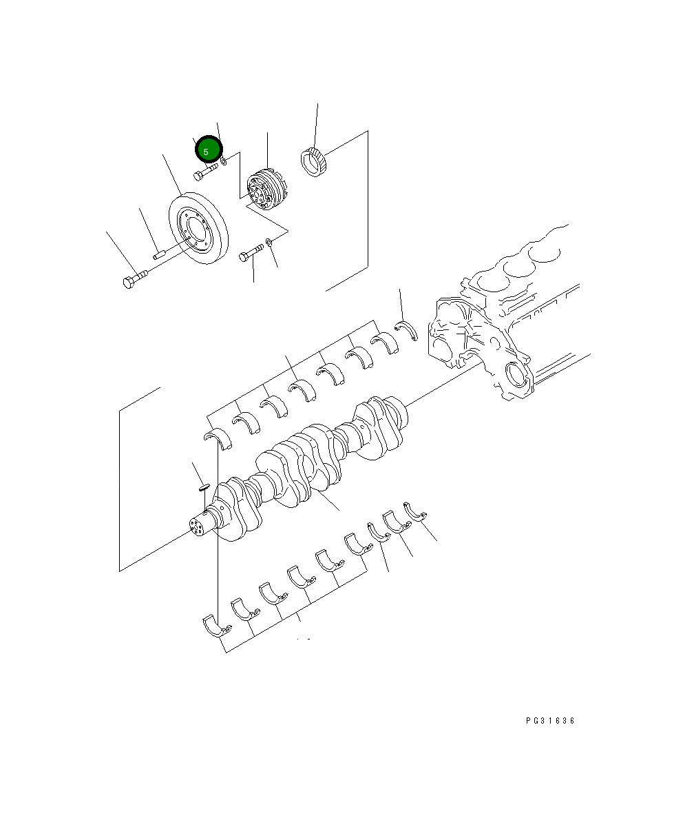 Болт 01051-51410 Komatsu
