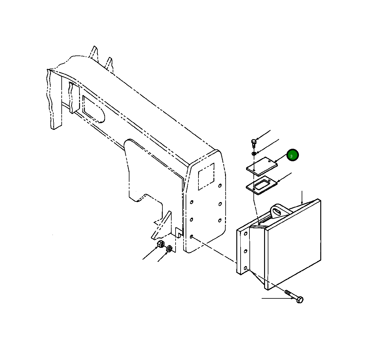 Крышка 159 002  Komatsu