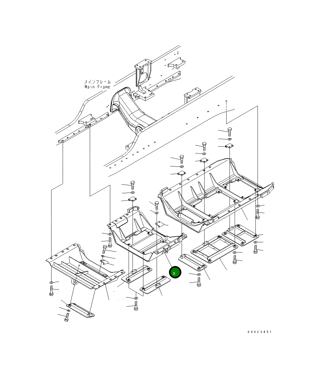 Крышка 154-54-76520 Komatsu