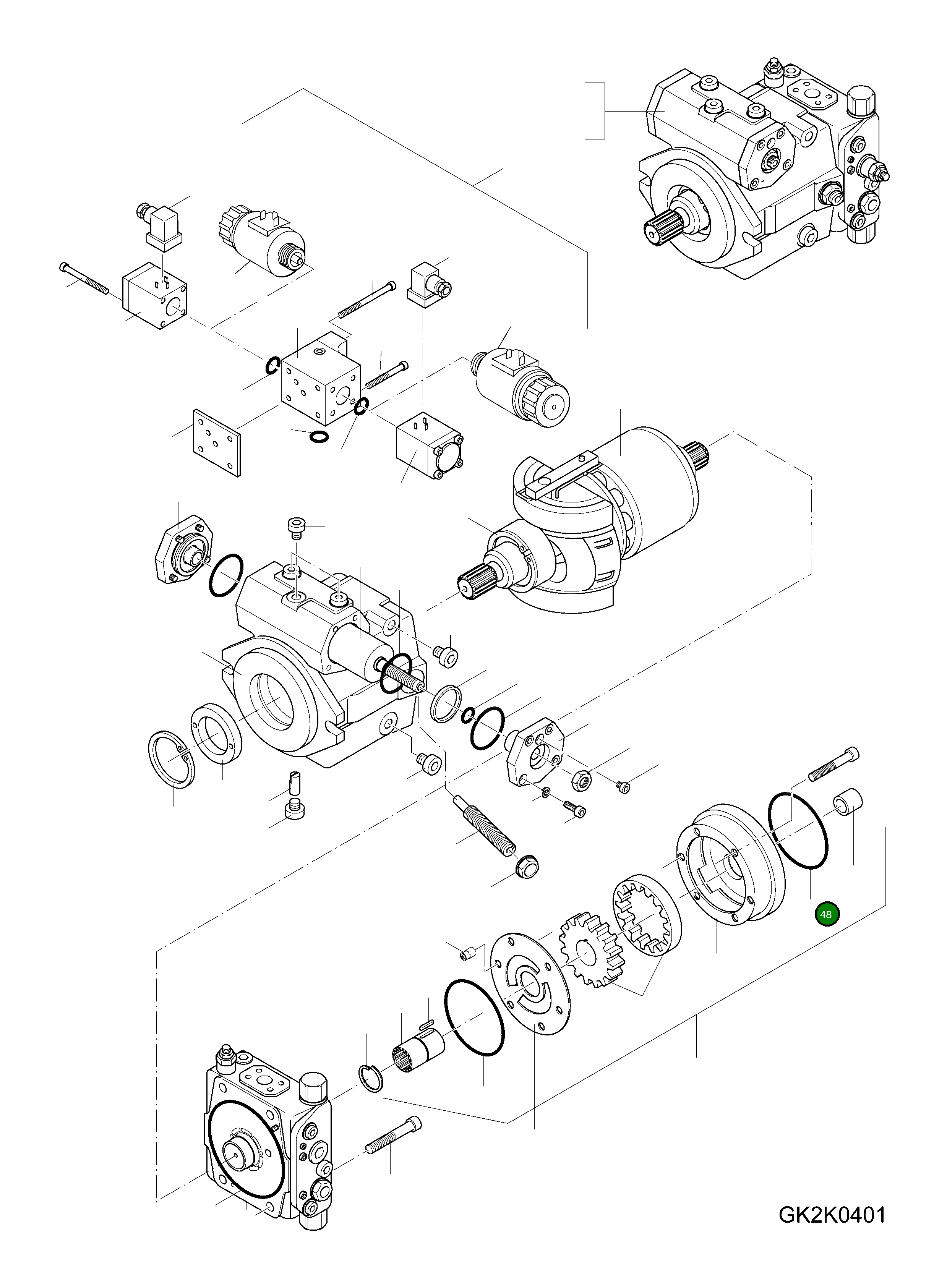 Кольцо уплотнительное (O-Ring) 42U-17-H0R18 Komatsu