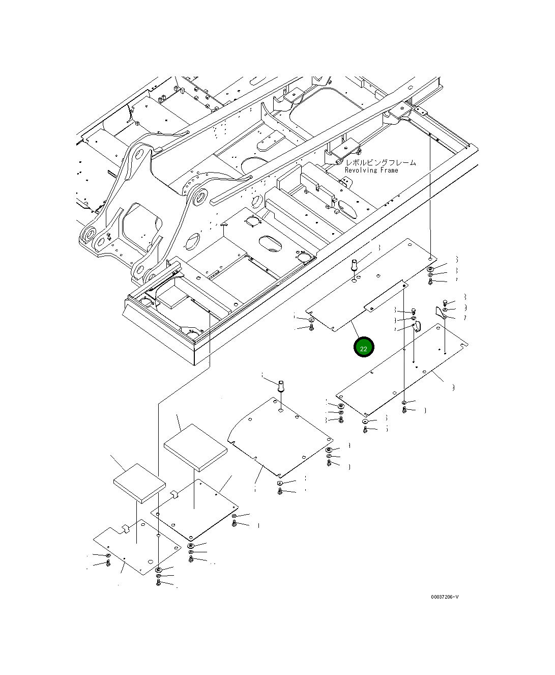 Крышка 207-54-77230 Komatsu